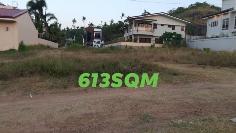 Titled residential lot, 613 sqm, Cagba, in front of the BIR