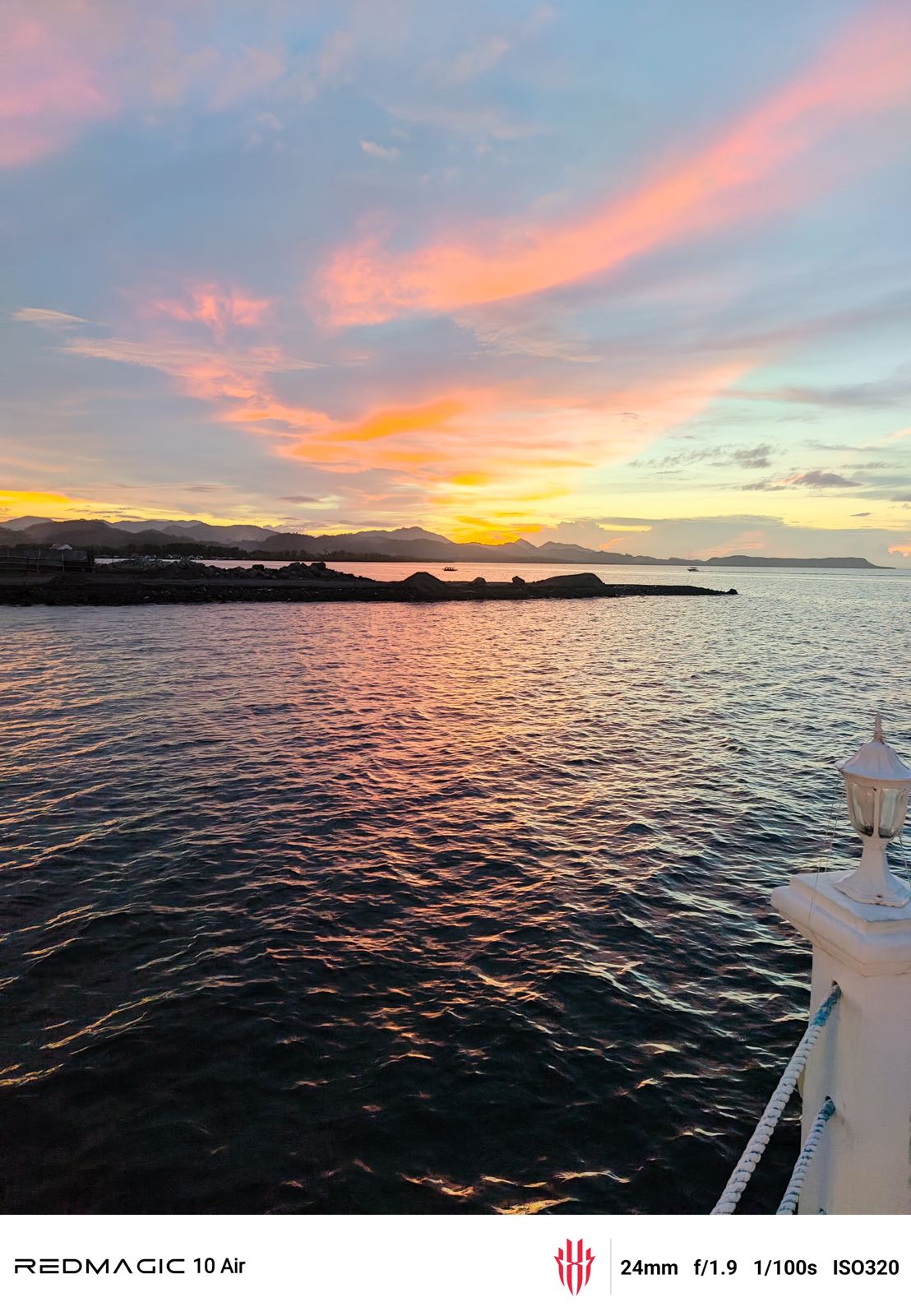 Sunset over Masbate Bay from the city's waterfront